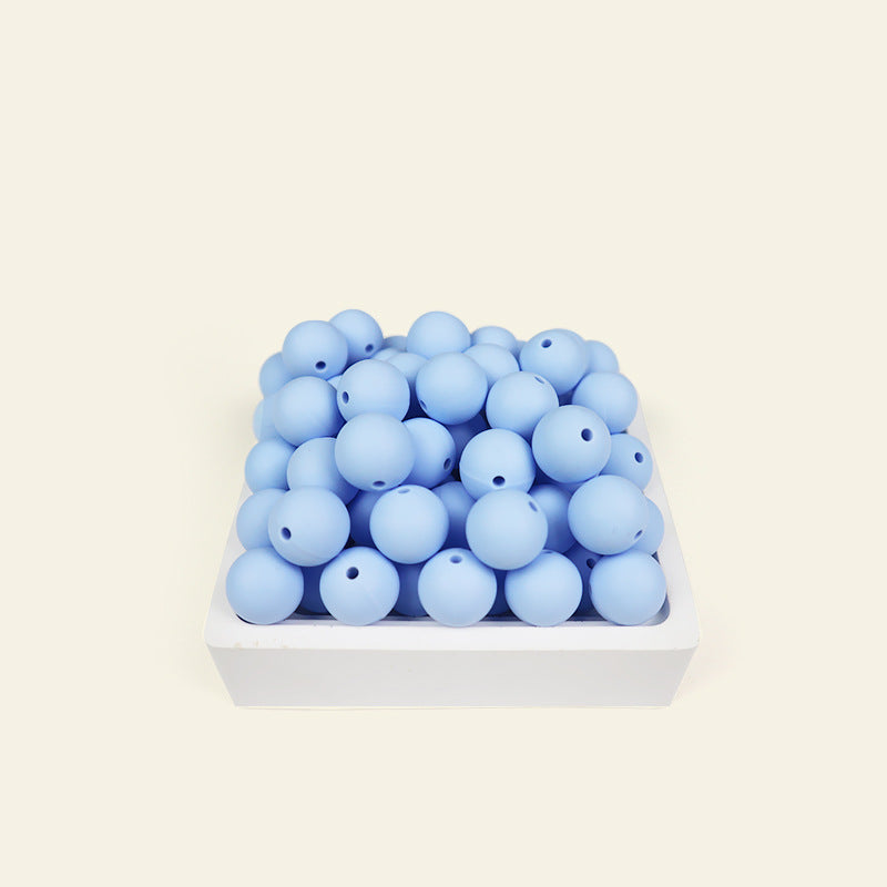 Wholesale  100pcs/pack Candy Color Round Beads Silicone Beads